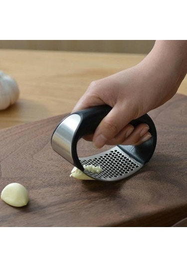 Paslanmaz Çelik Pratik Sarımsak Ezici Ergonomik Sarımsak Ezeceği
