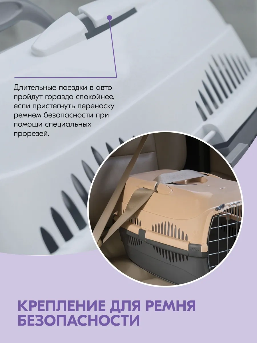 Pettails Plastik Kedi Taşıma Kabı, Evcil Hayvanlar İçin Metal Kapılı 27565279