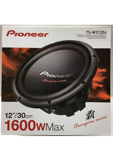 Pıoneer Ts-w312d4 1600 Watt 30 Cm Subwoofer Bas Çift Bobin 2021 M