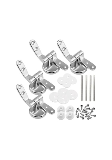 Yaleker Stüdyo Stili Yavaş Kapanan Tuvalet Kapağı Mango Seti 2 Adet - Çelik Malzeme, Esnek Ayar, Sessiz Kapanma, Kolay Kurulum Diğer