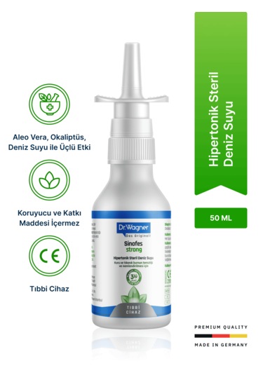 Dr. Wagner Sinofes Strong Yetişkinler için Burun Tıkanıklığı Spreyi 50 ML