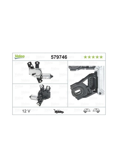 VALEO 579746 SİLECEK MOTORU (ARKA) VW TIGUAN (5N) (2007-)