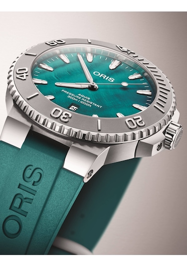 Oris Aquis New York Harbor Limitli Üretim Iı 43,5 Mm Otomatik Saa Yeşil
