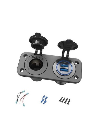 Electric Araba Qc 3.0 Usb Şarj Soketi 12v/24v, Hızlı Şarj, Su Geçirmez, Priz Soketi, Araba Şarj Cihazı