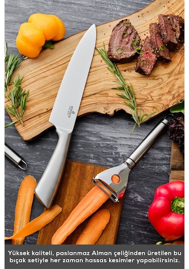 Karaca  Meister Bremen Alman Çeliği 9 Parça Bıçak Seti