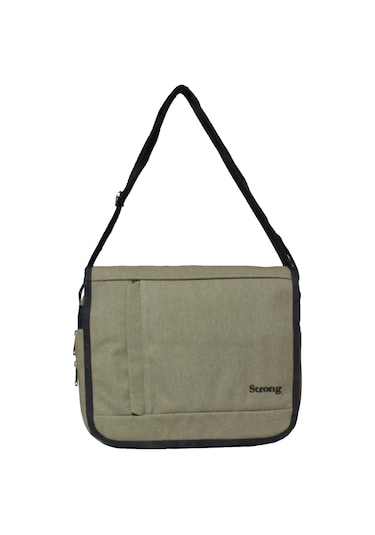 Unısex Kanvas Postacı Çantası Askılı Omuz Çantası Okul Çantası Körüklü Çapraz Çanta Pst01 Haki Yeşil Haki Yeşil