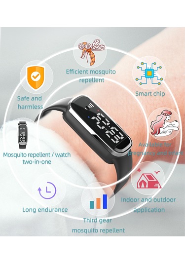 Homyl Dış Mekan Kamp Yürüyüşü Için Ultrasonik Siyah