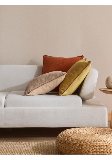 Terracoya 3'lü Kırlent Kılıf Seti Kahverengi