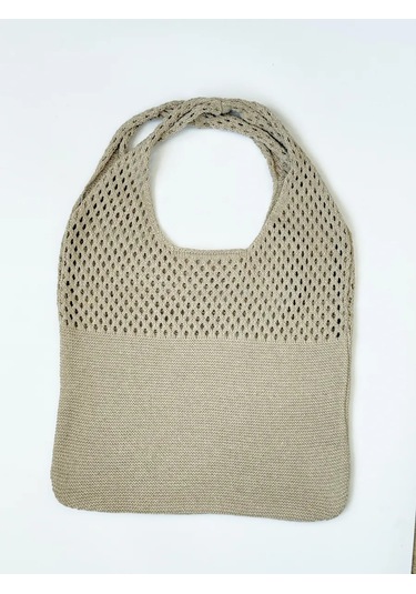 Uniquest Örgü Plaj Çantası 371272282 Gri