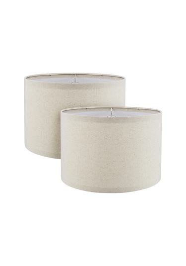 Aspen Creative 38301-2, Davul Katlanabilir Örümcek Lambası Gölgesi, Yulaf Ezmesi, 12 'Üstx 12' Alt X 8 'Yükseklik, 2 Set Akik