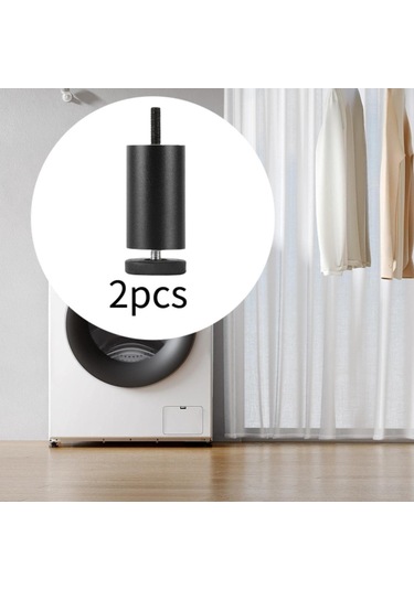 Suntek 2x Ayarlanabilir Mobilya Bacakları Alüminyum 6-cm-siyah Siyah