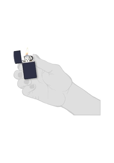 Zippo 1639 Slim Navy Blue Matte Çakmak