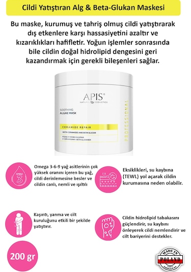 Apis Natural Alg & Beta-Glukan Maskesi 200 G