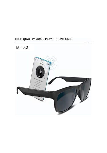 Ximistore9 Gs01 Akıllı Güneş Gözlüğü: Bluetooth 5.0, Mikrofonlu, Müzik Ve Çağrı İçin Kablosuz Kulaklık, Uv400 Polarize Cam.