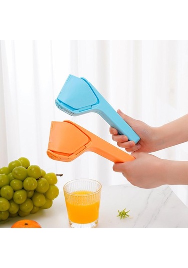 Max Juice Extraction Limon Limon Sıkacağı Kullanımı Kolay Düz Limon Sıkacağı Kaldıraçlı Sıkacak Dahili Süzgeçli Mavi