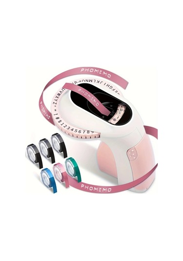 Willowhaven Pembe 6 Şerit Kabartma Etiket Yapıcı Makinesi 3d Taşınabilir Ev Ofis Organizasyon