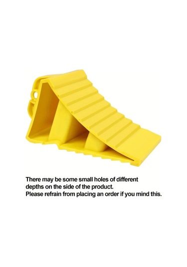 Elmpaly Sarı Kaymaz Tekerlek Takozu Taşıma Kulplu Karavan Karavana Araba Kamyon