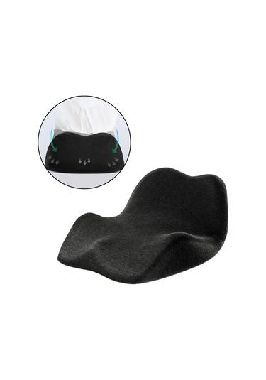 Suntek Hafızalı Köpük Yastık Yumuşak Ergonomik Koltuk Koyu Gri Diğer