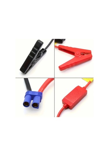 Xuweiwei Marş Güç Klipsi 1 Set Acil Durum Araba Pil Başlatıcısı Dayanıklı Klipsler Sönük Zayıf Pil İçin Şarjsız Güç Kaynağı