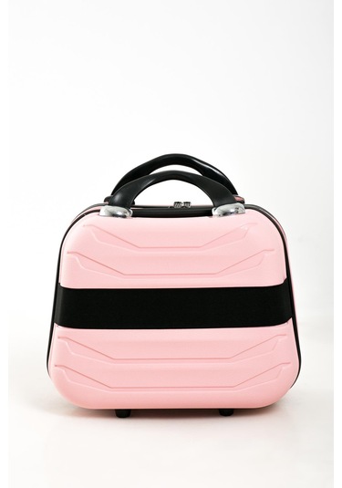 Yefa Pp Polipropilen Kırılmaz Büyük & Makyaj Boy 2'li Valiz Seti Pudra