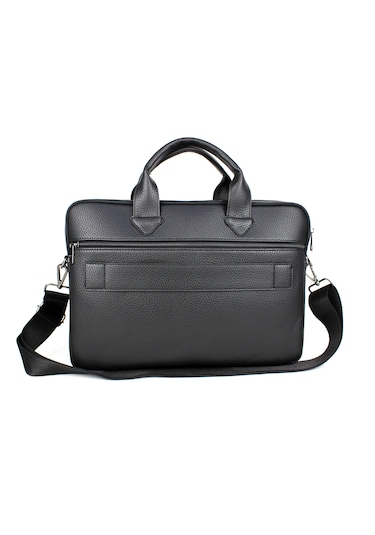 Unisex Siyah Çok Bölmeli 14 İnç Evrak Ve Laptop Çantası