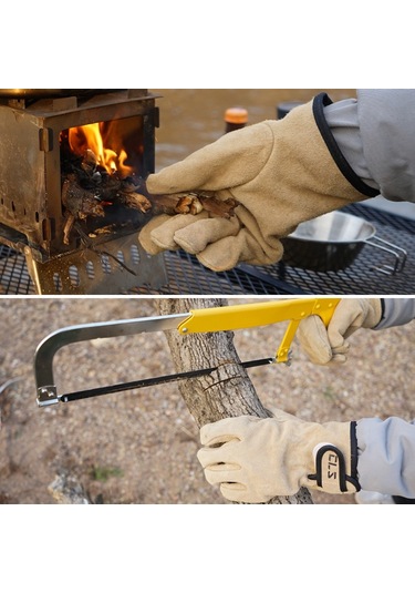 Deri Kamp Eldiveni Khaki