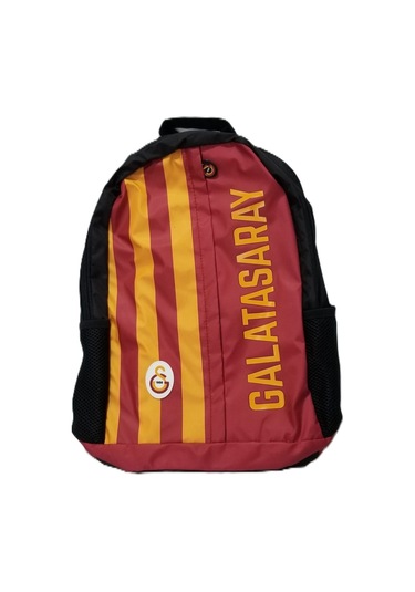 Me 25501 Galatasaray Paraşüt Garni Detaylı Çubuklu Sırt Çantası Sarı - Kırmızı