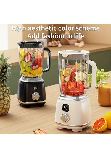 Besthome1 Black Nıj Mini Ev Tipi Meyve Sıkacağı Usb Şarjlı Portatif Blender Led Ekranlı Siyah