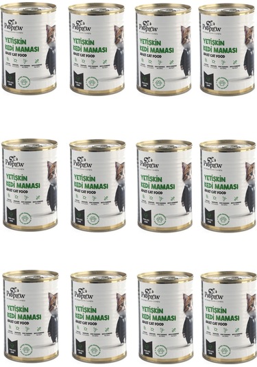 Propaw Kuzu Parça Etli Jöleli Premium Tahılsız Yetişkin Kedi Maması 12 x 415 G