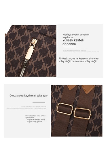 Kadınlar İçin Şık Retro Sırt Çantası-pembe Pembe