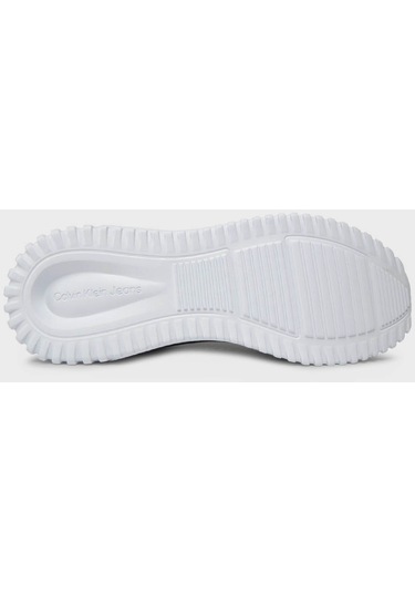 Calvin Klein Logolu Sneaker YM0YM00968 0GM Erkek Ayakkabı Siyah - Beyaz