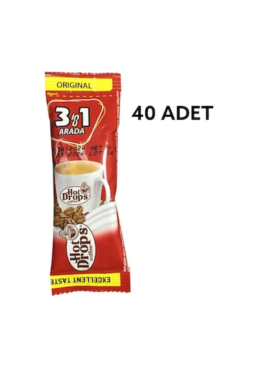 Hot Drops 3ü1 Arada Otobüs İkramlık Hazır Kahve 40 x 9 G