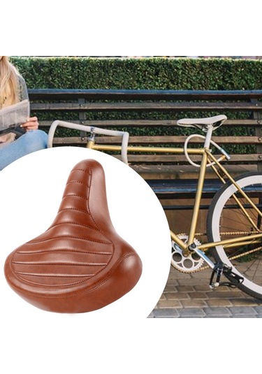 Suntek Bisiklet Sele Yastık Yol Selesi Pu Bellek Kahverengi