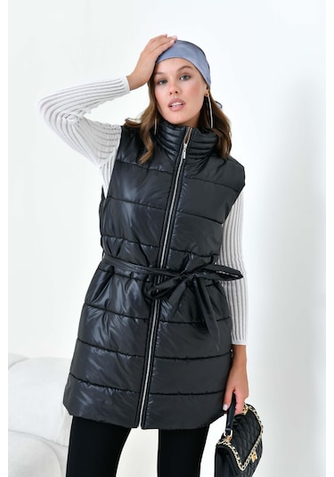 FTZ Women Ftz Kadın Kapitone Yelek Siyah 30944 Siyah