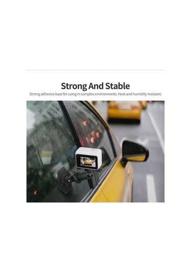 Geeroyoo Aksiyon Kamerası Aksesuarı - Actıon 4/ınsta360 Go3 İçin Esnek Yapışkan Taban, Kask Ve Düz Yüzeylerde Kullanım