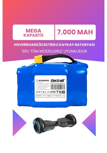 Hoverboard / Elektrikli Kaykay Bataryası 36v 7.000mah