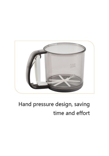 Sones Kullanışlı Elde Tutulan Un Eleği Pudra Şekeri Eleği Pişirme Aleti Kahverengi