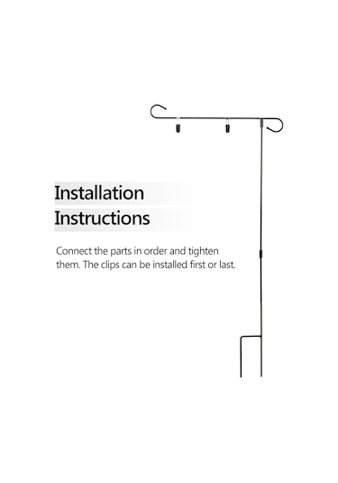 Vkemall Siyah Demir Bahçe Bayrak Direği 92x41cm - Kolay Montajlı, Dayanıklı, Stabile Bahçe Bayrak Tutucusu