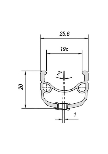 Mach1 V-fren Uyumlu Jant Çemberi 26" 36h