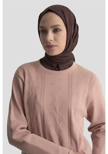 Armine Desenli Kazak 25kd7009 Pudra Pudra