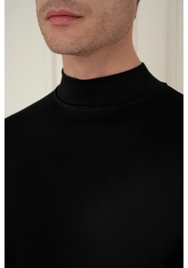 Ts 894 Slim Fit Siyah Spor T-shirt Siyah