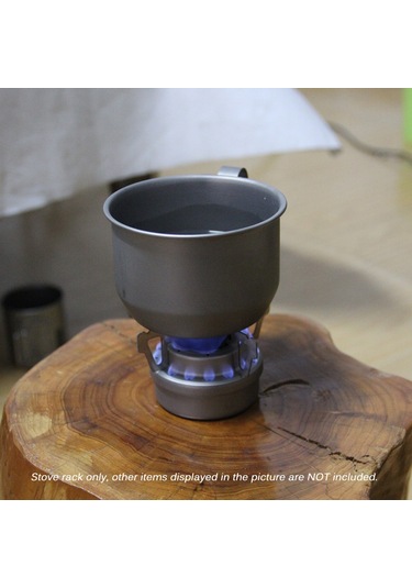 Neevoyu "ultra Hafif Titanyum Kamp Ocağı Seti - Taşınabilir Alkol Ocağı Ve Desteği" Çok Renkli