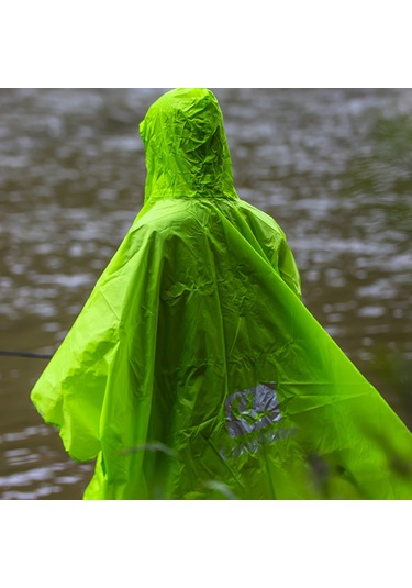 Teltree Dışarıda Kullanım Üçlü Fonksiyonlu Yağmurluk: Yağmur Engeli, Zemin Minderi Ve Çadır - Yeşil Yeşil