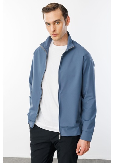 Erkek Hakim Yaka Yan Cepli Mont H.mavi H.mavi