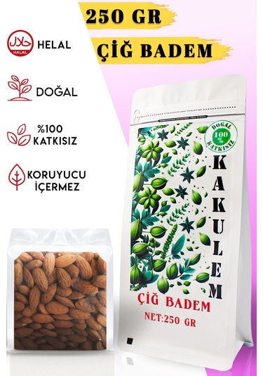 Kakulem Yerli Çiğ Badem İçi 250 Gr 250 G