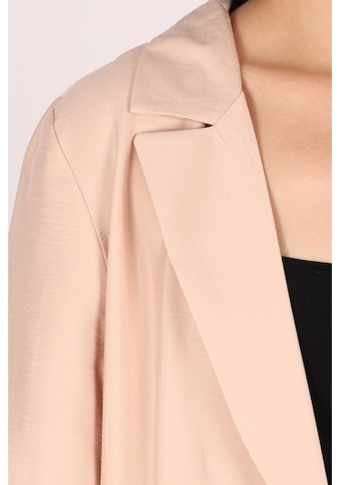Armonika Kadın Bej Cepli Oversize Ceket Arm-26k001005