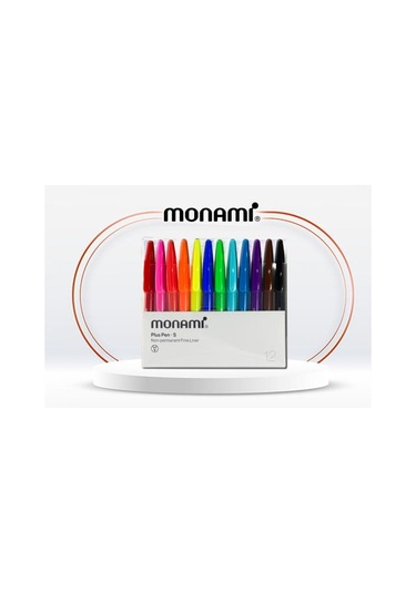 Monami Plus Pen S Fineliner Keçeli Kalem 12'li Set