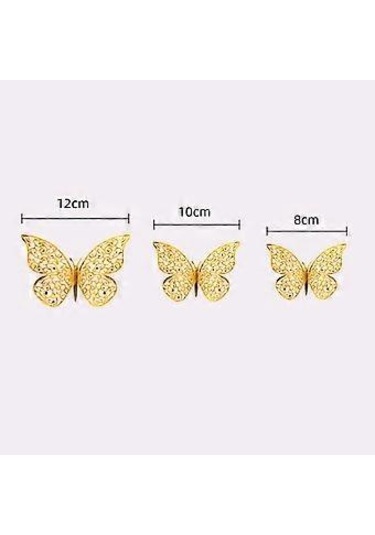 1 Set Duvar Çıkartması Tutkallı İçi Boş Tasarım Kağıt Sanatı 3d Kelebek Buzdolabı Çıkartması Ev Dekorasyonu Ev Eşyaları P Diğer