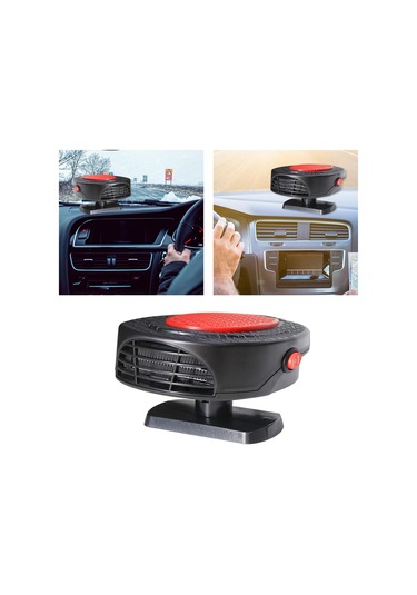 Suntek 150w Rv Çakmak Fişi 360 Döndürme Oto Isıtıcı 12v Kırmızı