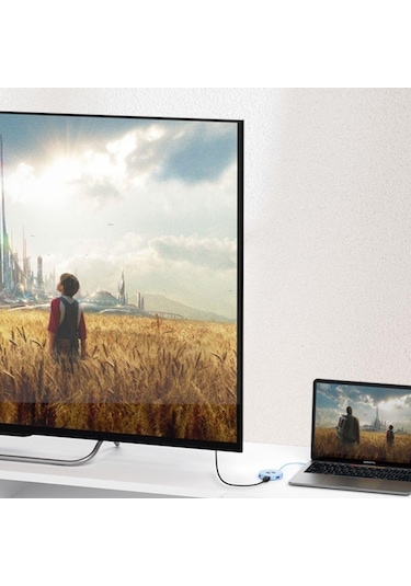 Philips SWR1670 Type-C To 3 USB 3.0 HDMI PD 3.0 Dönüştürücü Switch Hub